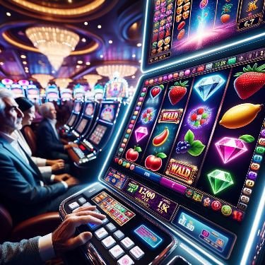 Antarmuka permainan slot dyon8 yang menampilkan fitur bonus, free spin, dan jackpot progresif